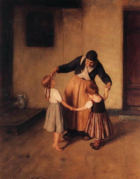 Grandmother and children - 1883