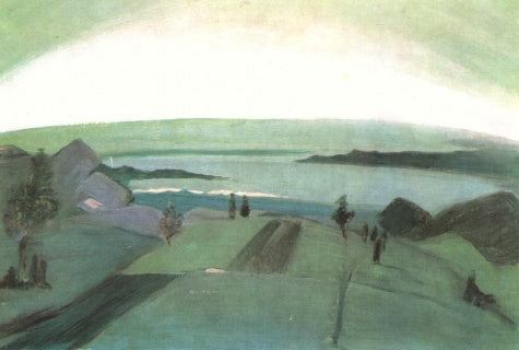 Paisaje Francés Verde Y Negro - 1930