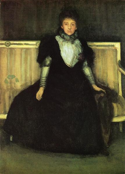 Green and violet portrait of Mrs. Walter Sickert - 1886