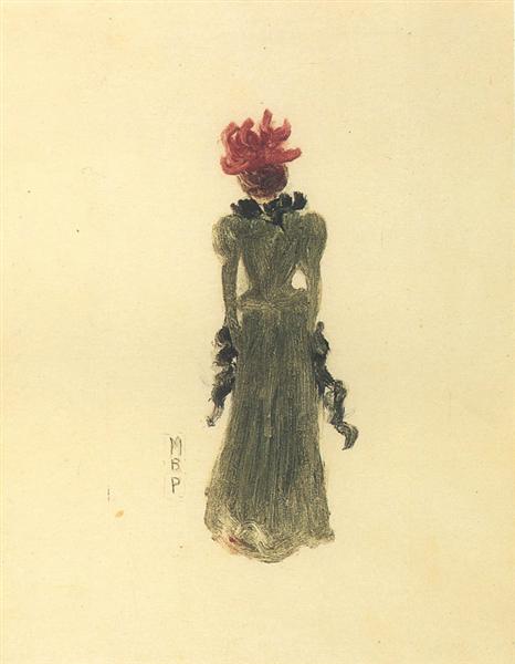 Grüner Kleid - 1894