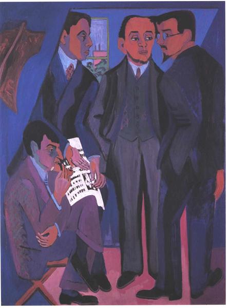 Gruppe af kunstnere - 1927