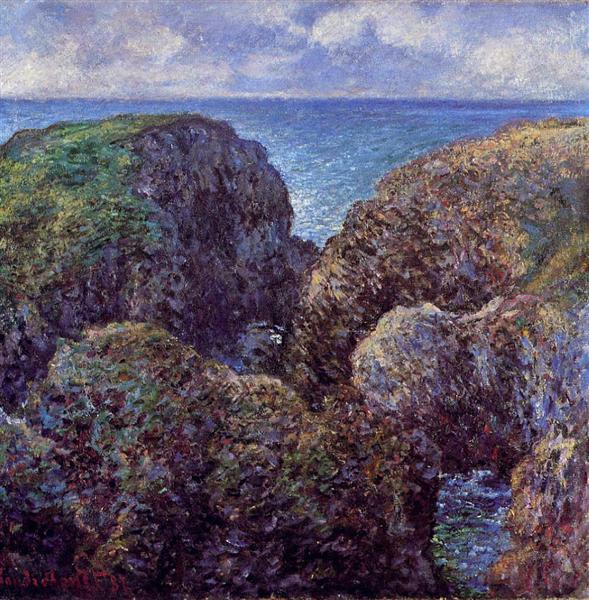 Gruppo di rocce in Port -Goulphar - 1886