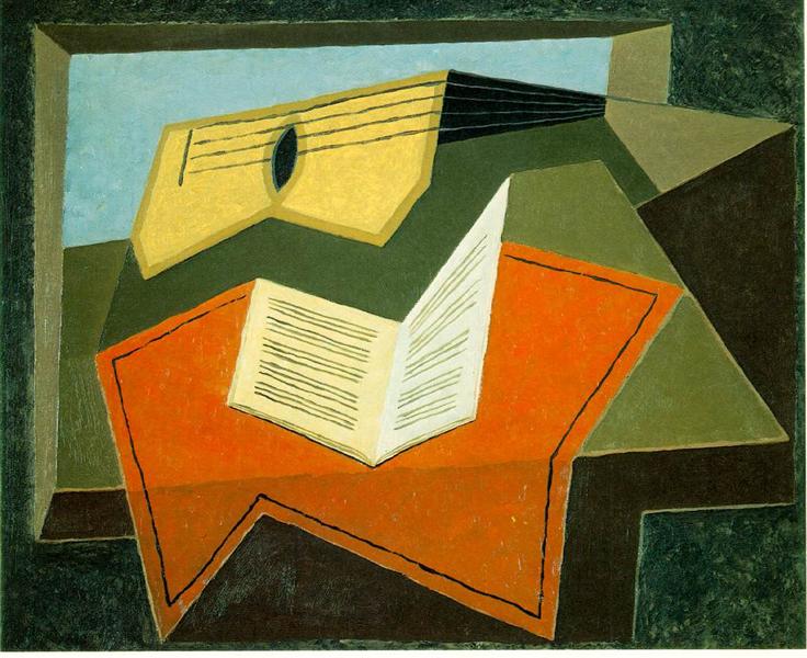 Gitarre und Musikpapier - 1927