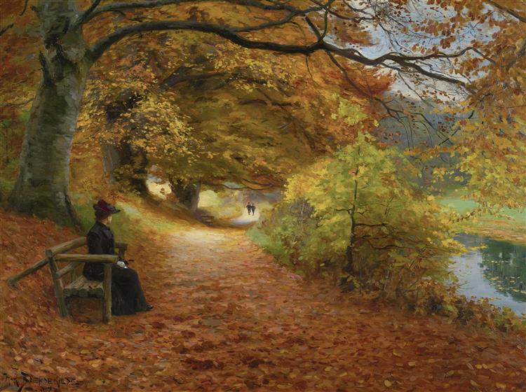 Camino Boscoso En Otoño - 1902