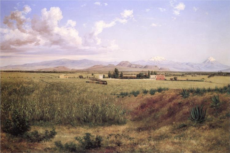 Hacienda De Coapa Y Los Volcanes - 1897