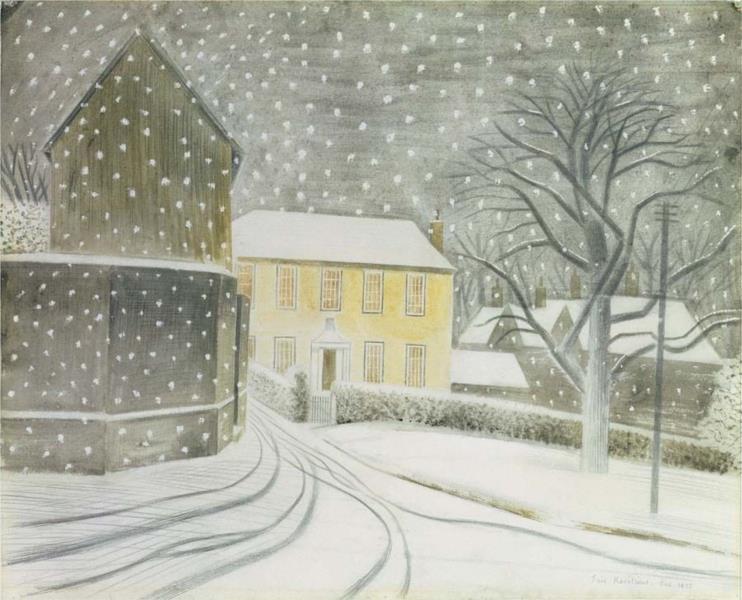 Halstead Road i snön - 1935