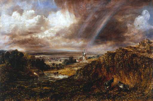 Hampstead Heath con un arcobaleno - 1836