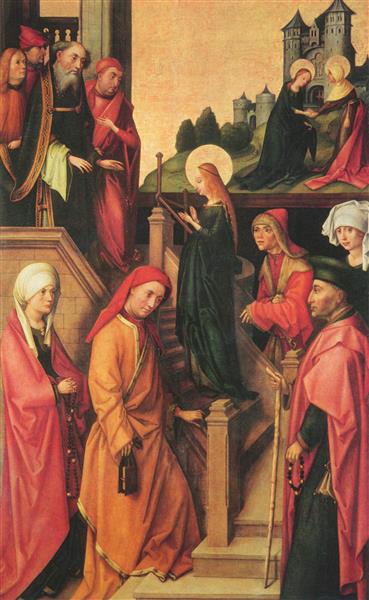 De presentatie van de Maagd Maria in de tempel van Jeruzalem - 1493