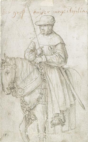 Kaiser Maximiliano I im Reitanzug - 1513