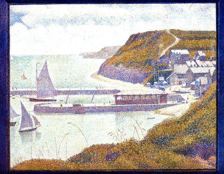 Port van Port-in-Bessin tijdens de High Tide-1888