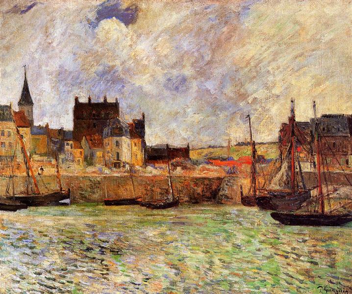 Port Scene - Dieppe - 1883