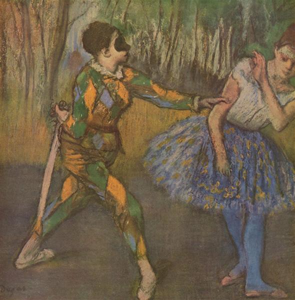 Harlequin and Columbine - 1886