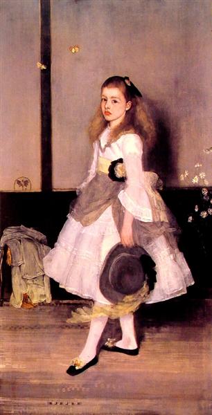 Armonía En Gris Y Verde: Miss Cicely Alexander - 1873