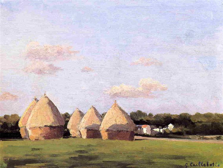 Colheita - Paisagem com Cinco Palheiros - 1878