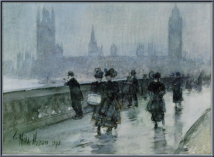 Westminster Hassam Bridge - 1898