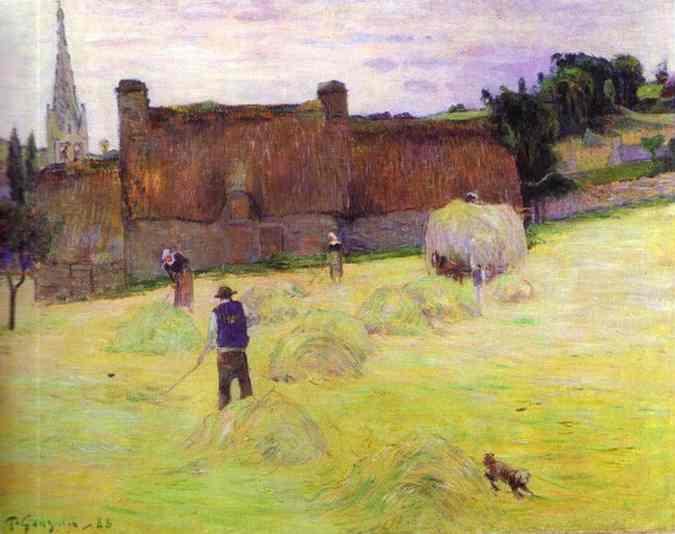 Hay production in Brittany - 1888