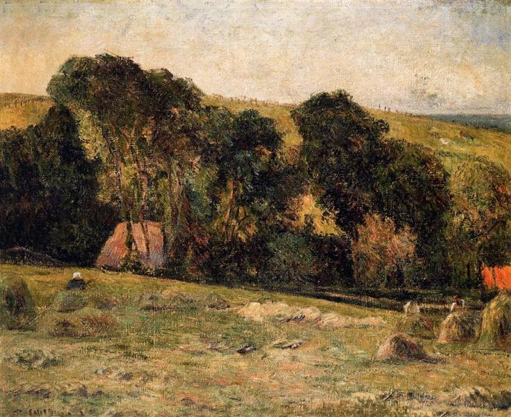 Haymaking near Dieppe - 1885