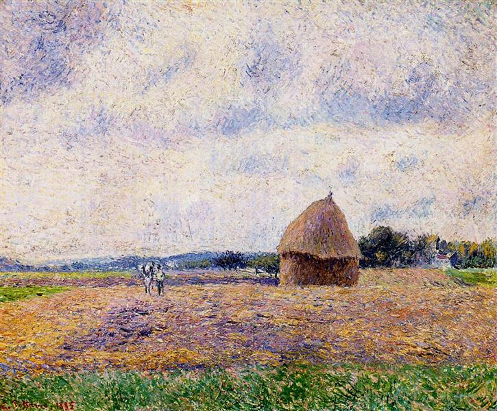 Eragny barn - 1885