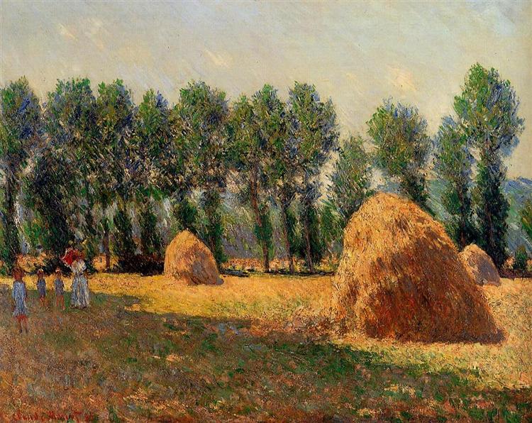 Montes de feno em Giverny - 1885