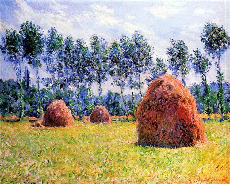 Montes de feno em Giverny - 1884