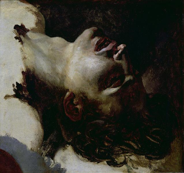 Head of a dead young man