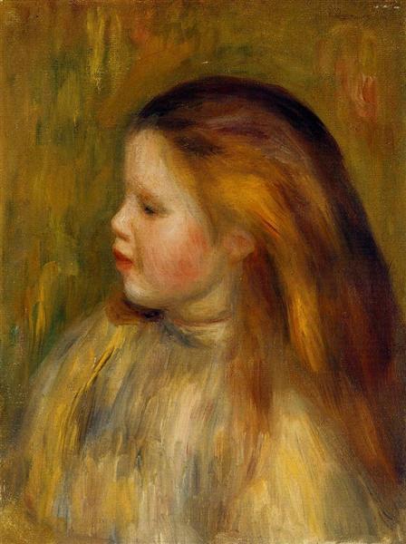 Cabeza De Niña De Perfil - 1901