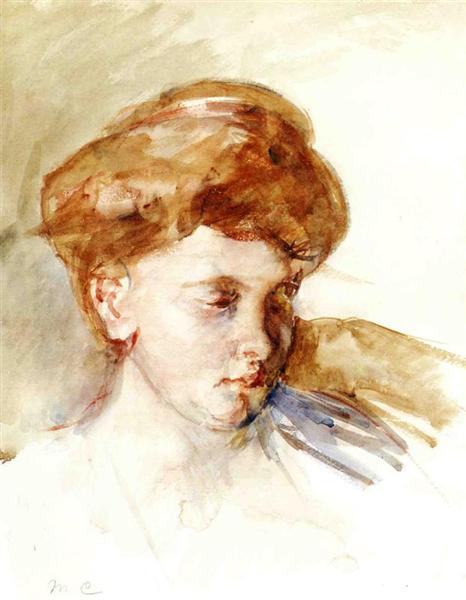 Head of a Young Woman - 1873