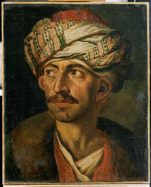 Cabeça de Homem Oriental (Retrato de Mustafa) - 1820