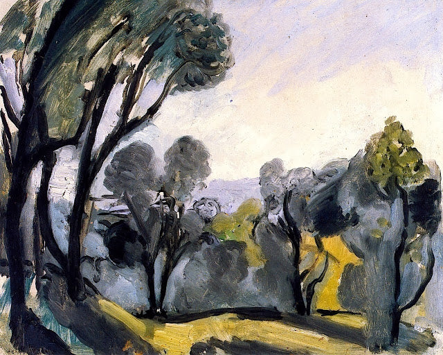 Landschaft mit Olivenbäumen 1918