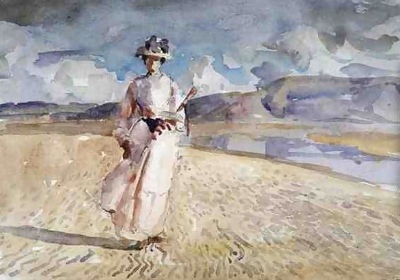 Marcher sur le sable - 1910