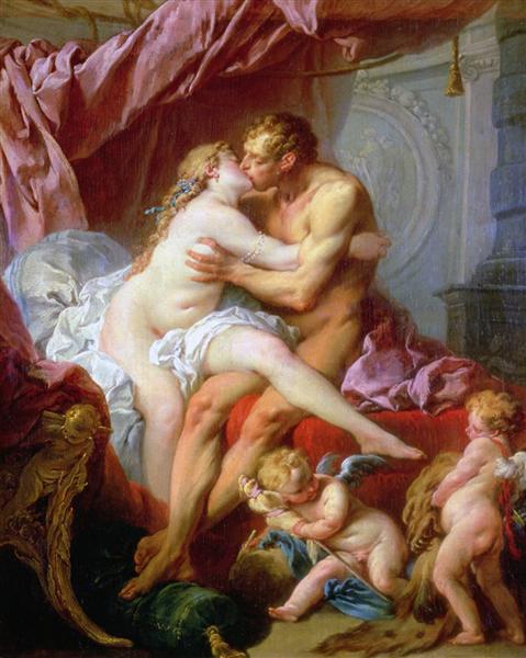 Hercules and omfala - 1735