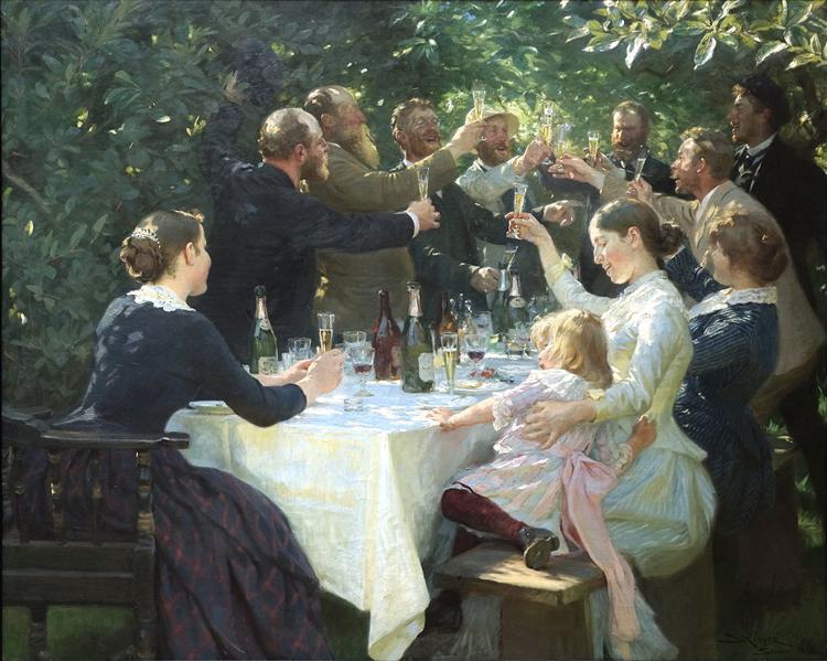 Hip - Hip - Hurra! Fête d'artiste à Skagen - 1888,