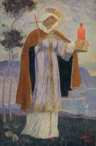 Santa Olga, lig med apostlene - 1927