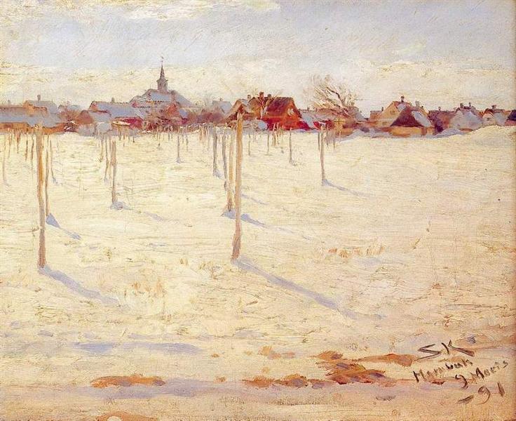 Hornbaek en hiver - 1891