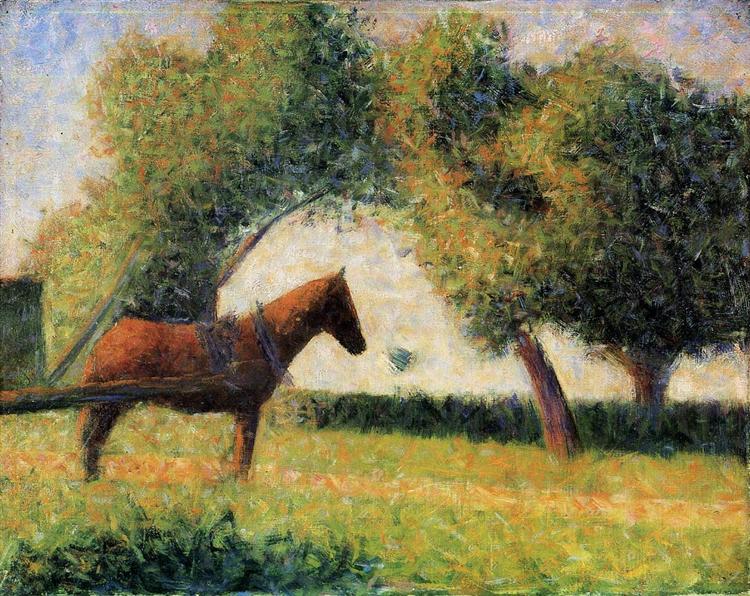 Cheval et voiture - 1884