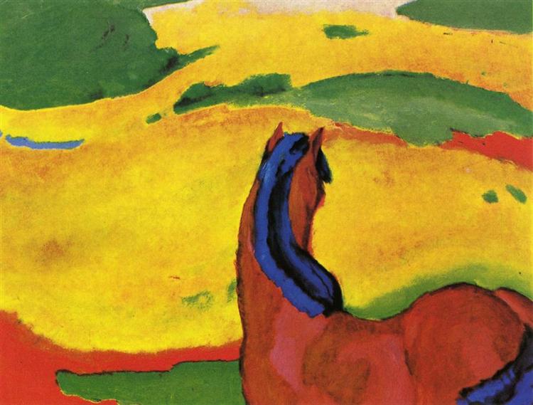 Horse in a landscape - 1910