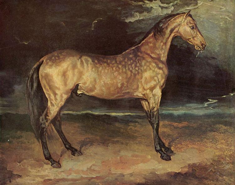 A horse scared by lightning - 1814