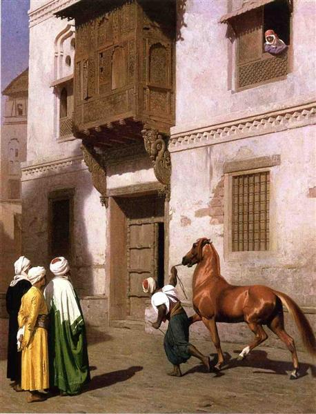 Cavalli commercianti al cairo - 1867