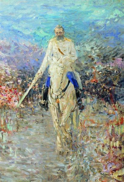 Equestrian portrait of Alejandro II - 1913