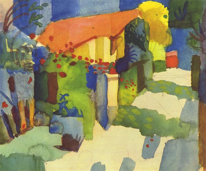 Maison dans le jardin - 1914