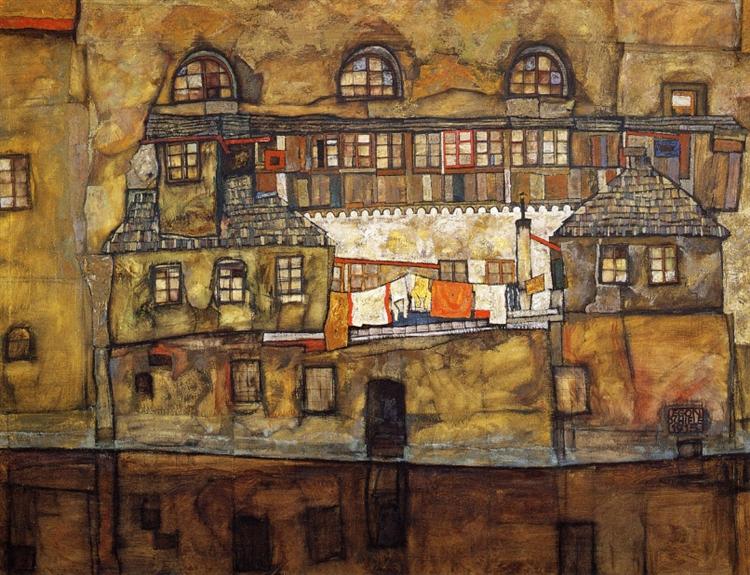 Maison sur une rivière (vieille maison I) - 1915