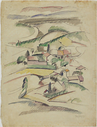 Houses in a valley - 1910