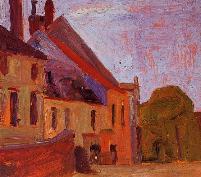 Maisons sur la place de la ville de KlosterneUberg - 1908