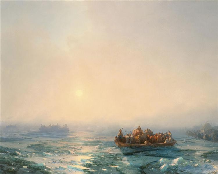 Ghiaccio nel dnieper - 1872