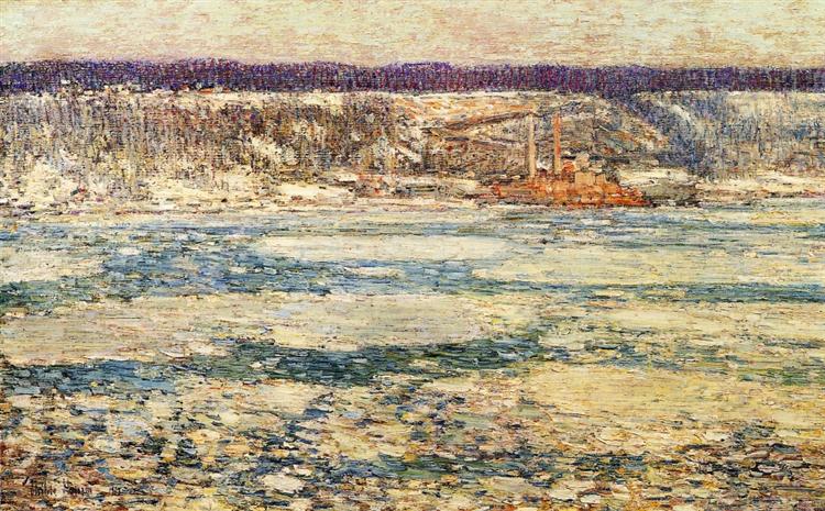 Ice on the Hudson - 1908