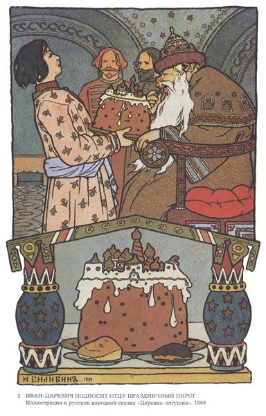 Illustration for the Russian fairy tale "The Rana Princess" - 1899