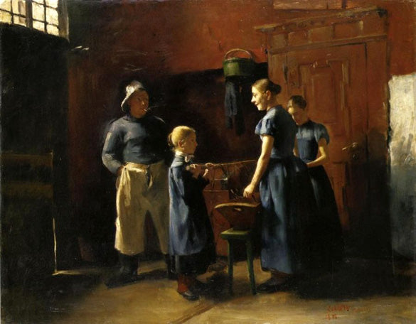 In the fisherman's house - 1886