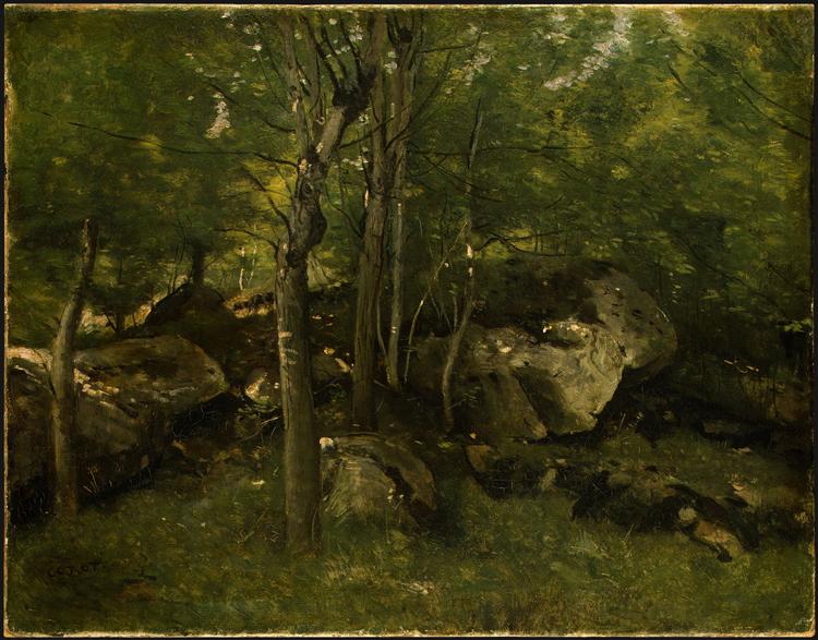 Nella foresta di Fontainebleau - 1865