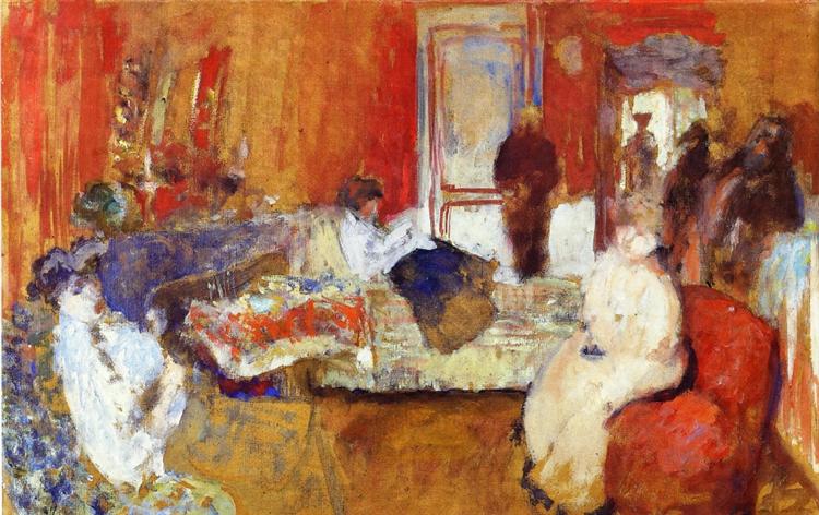 No quarto vermelho - 1907