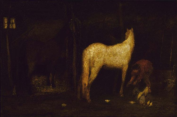 In The Stable - 1900